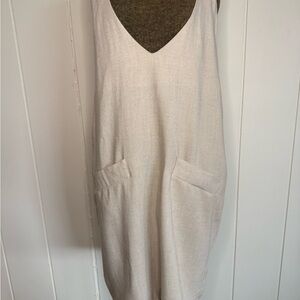 Michele Tan Linen Dress